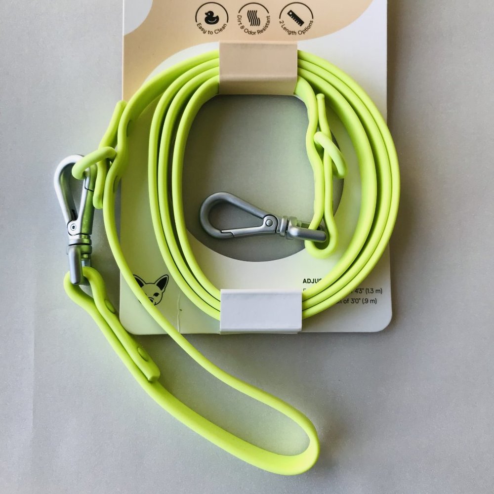 Wild One Collar (S) Blue & Leash (S) Lime Water Proof - Picture 3 of 7